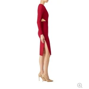 Cutout Wrap Dress with Side Slit